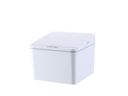 Lixeira Inteligente com Sensor Indução Elétrica 4l para Mesa Carro Branco