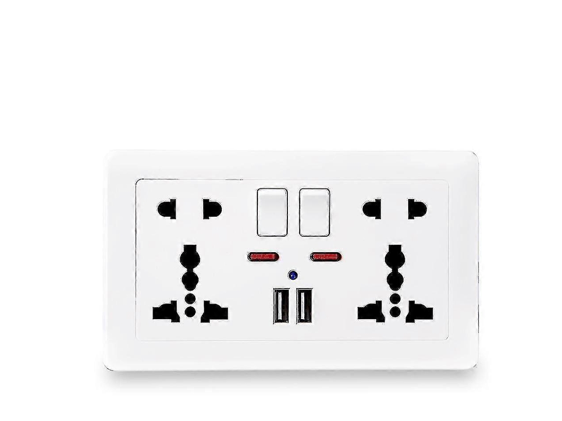 Tomada de Parede Universal com Indicador Led BRILVIBERA