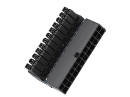 5pcs Adaptador Conector De Ângulo Reto Atx 24pin Para 24pin Para Fonte De Alimentação De Pc Desktop