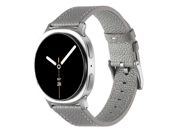 Pulseira De Couro Com Textura De Lichia Em Ambos Os Lados Para Samsung Galaxy Watch8 / Watch8 Classic