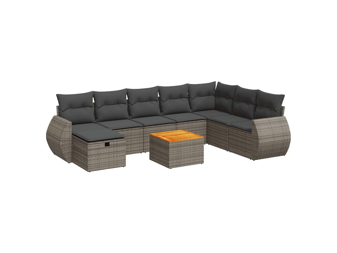 Garden Sofa Set, Garden Sofa Sets Vidaxl Cinzeto Rattan / Vime (n/a)