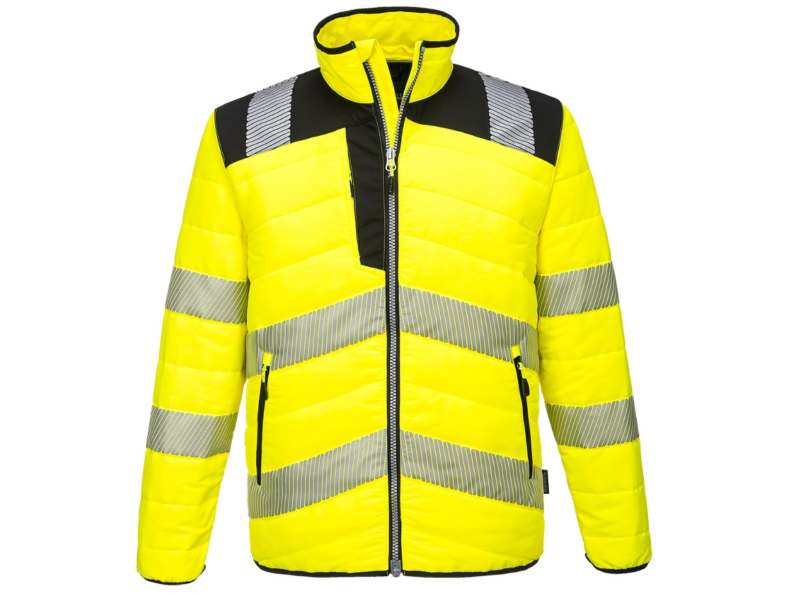 Jaqueta Acolchoada De Alta Visibilidade Pw3 - Segurança E Conforto Laranja E Preto / 4xl