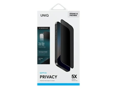 Película de Ecrã Avec Applicateur para iPhone 16 Pro Max UNIQ Vidro Temperado