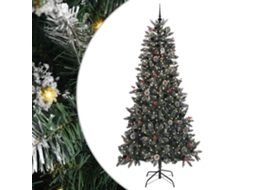 Conjunto 1 Árvore De Natal Artificial Vidaxl Verde Pvc (240 Cm)