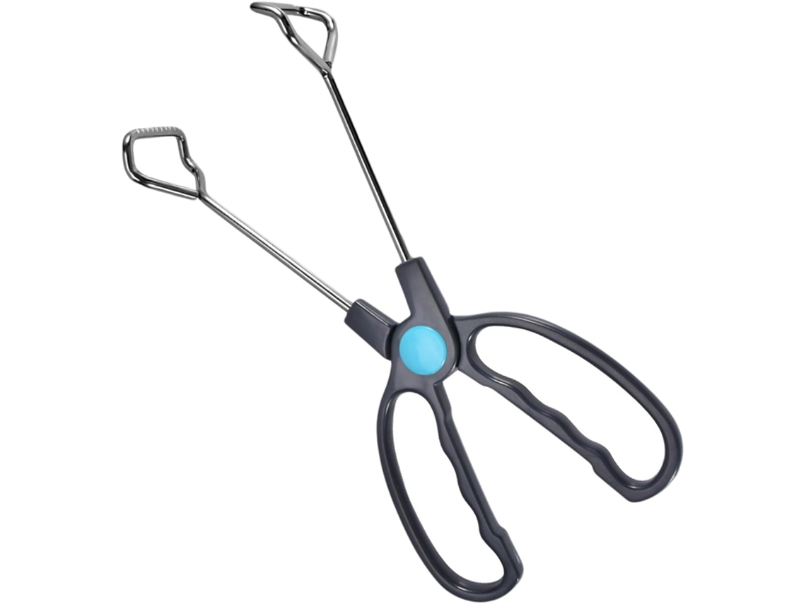 Pinça Para Churrasco Ifundom Em Aço Inoxidável Com Cabo Confortável Abs, Pinça Resistente Para Carne, Ideal Para