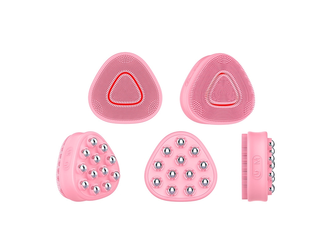 Escova De Limpeza Facial Vibratória Esfoliante Facial À Prova Dágua Recarregável De Silicone Esfoliante Elétrico Dispositivo De Limpeza Yunzii