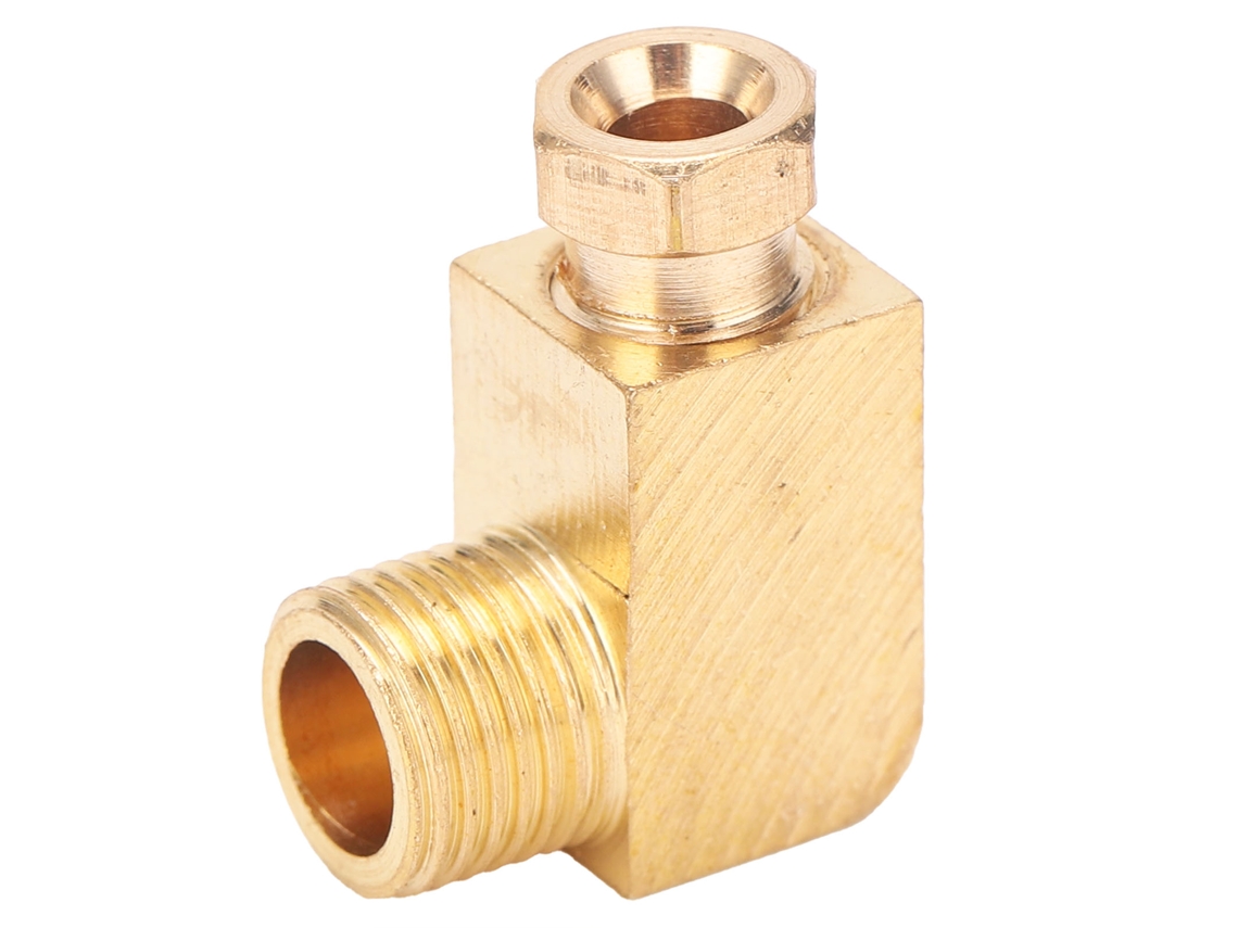 Conector De Codo De Latón Para Tubería De Aceite, Bloque Rectangular, Adaptador De Conexión Pl410