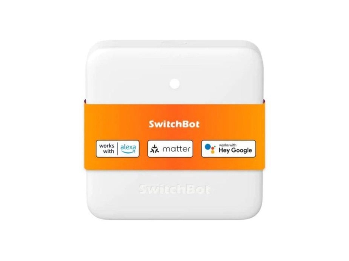 Controlador Ir Montado Na Parede Switchbot Hub Mini Wi Fi Compatível Com Alexa Google Assistant Abs Branco