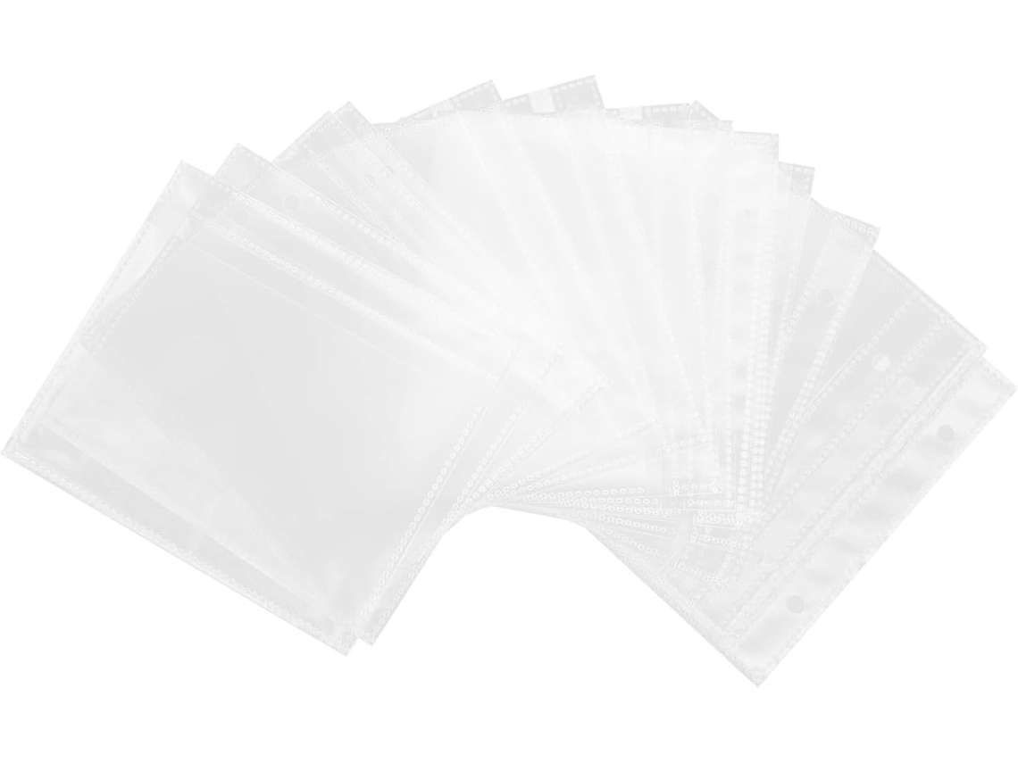 Collbath 20 Peças Recarregáveis Para Álbuns Fotográficos Transparentes Pochetes De Proteção Para Cartões