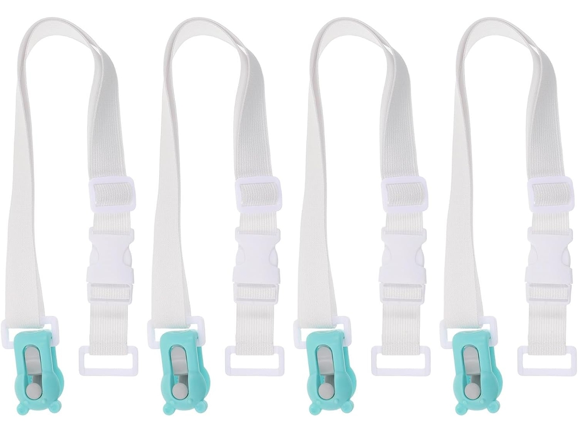 Doitool 4 Prendedores De Edredom E Lençol, Fáceis De Instalar E Antiderrapantes, Conjunto De 4 Peças Em Plástico E Nylon