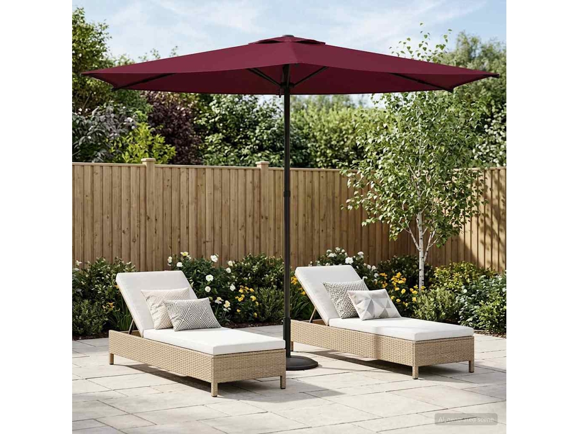 Vidaxl Guarda-sol De Jardim 270 X 270 Cm Poliéster Retangular