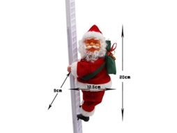 Papai Noel Elétrico Subindo Escada - Decoração de Natal para Ambientes Internos e Externos - Presente Ideal para Crianças