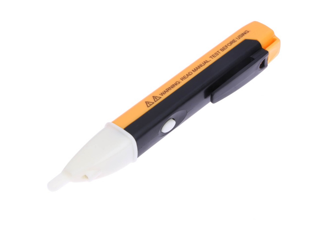 Aetheria caneta Detector de Tensão Ca 90v 1000v Teste Rápido com Clip para Eletricistas Amarelo Preto