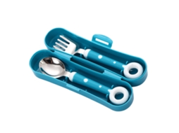 Colher Garfo Talheres Para Bebê Alimentação De Bebê Utensílios Confiáveis Para Crianças - Azul SUNNY SPACES