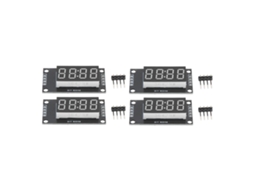 4 Conjuntos Módulo Display Tubo Digital Led 4 Dígitos 7 Segmentos 0.36 Polegadas Chip Tm1637 Verde S/MARCA