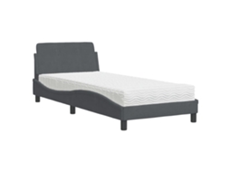 Bed, Beds Vidaxl Cinzeto Veludo (80 X 200 Cm)