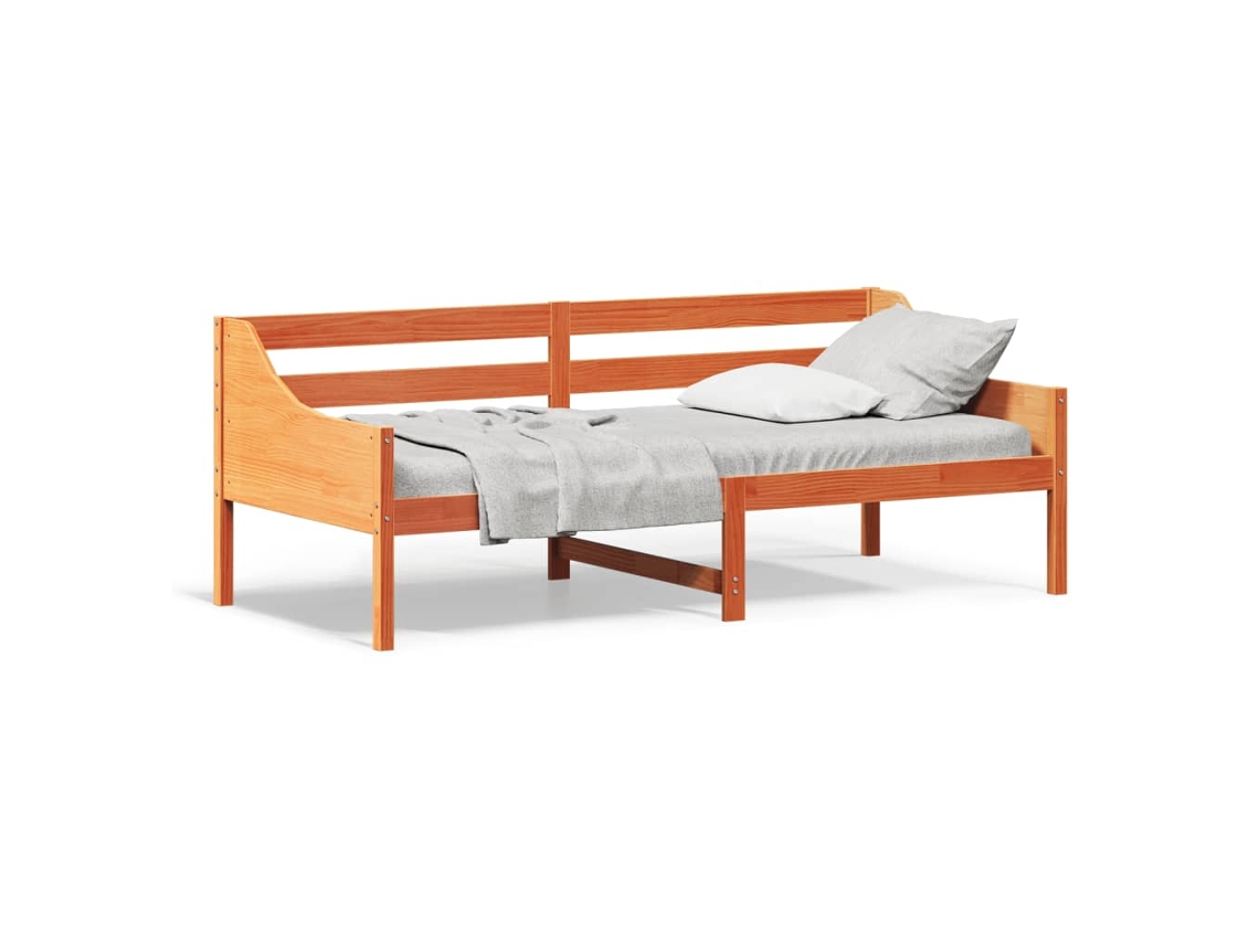 Day Bed, Day Beds Vidaxl Marrom Madeira De Pinho (100 X 200 Cm)