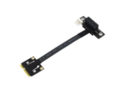 Cabo Adaptador Mini Pcie Para Pcie 1x 270 Graus 20cm Cabo De Extensão Pcie 3.0 Com Cabo De 4 Pinos Para Sata Aquaforge