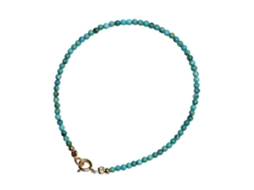 Pulseira De Contas De Turquesa Natural Para Decoração, Cores Sortidas. Nostalgia88