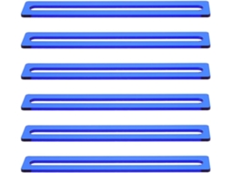Conjunto De 6 Folhas Acrílico Azul Para Leitura Guiada, Ideais Para Estudantes E Como Apoio Visual Livros Em Casa Na
