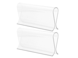 Rebe 2 Puxadores de Plástico para Cortinas Romanas Sem Cordão, Puxador de Segurança Compacto e Durável 8,70x4,10x1,80cm