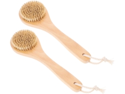 Lurelia Pack De 2 Escovas De Massagem Corporal Para Banho Diário, Massagem Suave E Cor Castanho