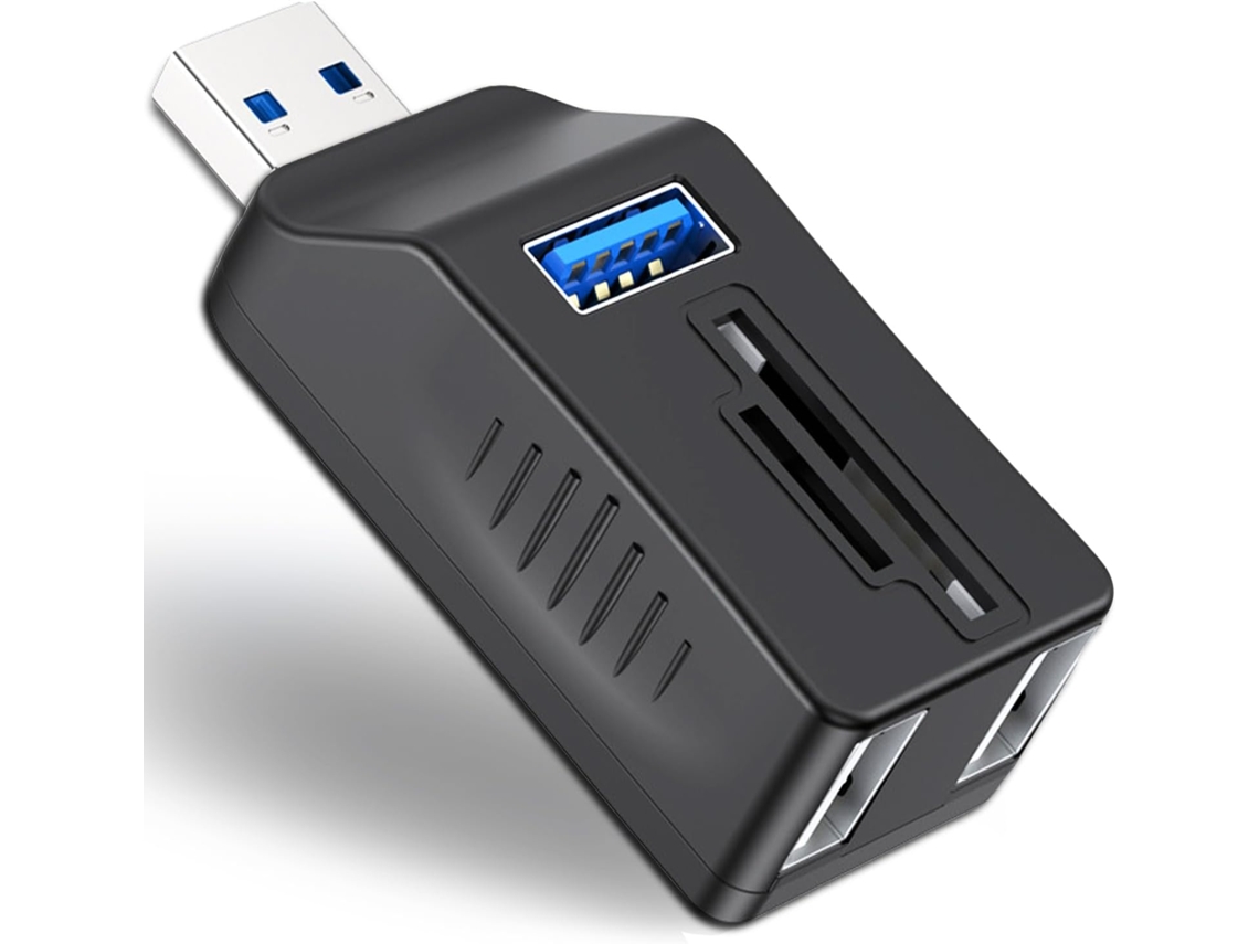 Hub Usb De 5 Portas Com Leitor Sd/tf