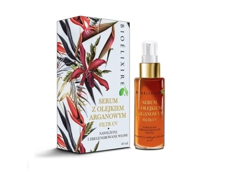 Elixir capilar de argan ultrarrefinador 50ml com óleo de argan puro para cabelos sedosos e nutridos Bioelixire