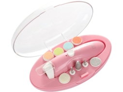 Kit De Manicure Profissional Portátil 9 Em 1 Com Broca Para Unhas E Resina Abs - Rosa