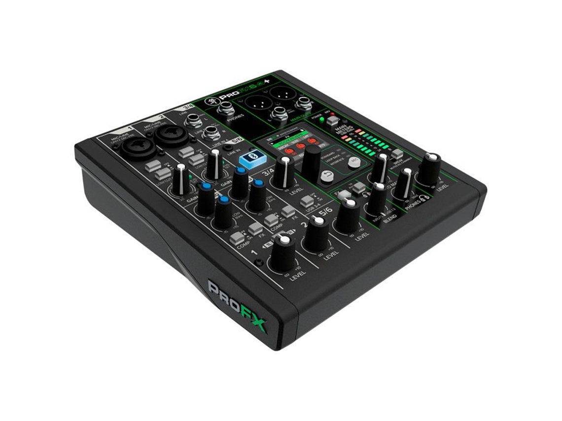 Console de mixagem analógico USB Mackie SMK Profx6v3 de 6 canais com Bluetooth e efeitos