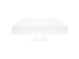 Organizador de perucas e suporte para extensões de cabelo em acrílico, branco.