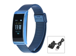 Pulseira Inteligente De Fitness (resistente À Água Ip68, Monitoramento De Frequência Cardíaca) (microwear Autorizado Pela Marca) X3 Pulseira De Aço