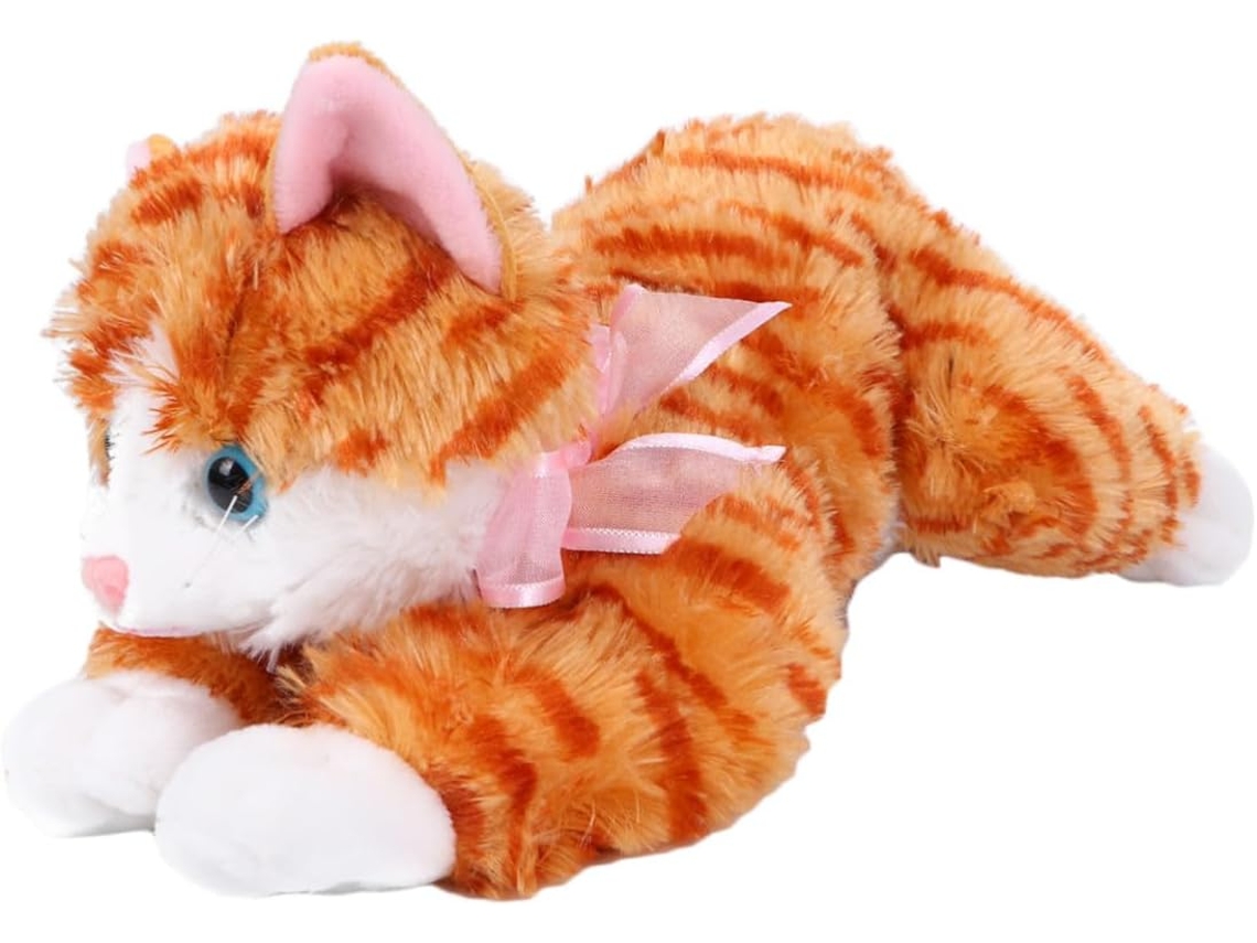 Laranja Pelúcia Gato 40 Cm, Desenho Animal Animado, Para