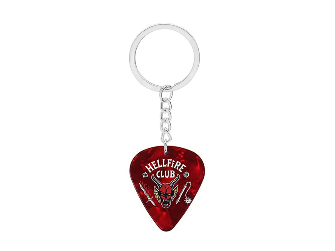 Chaveiro Com Palheta De Guitarra Pingente De Palhetas Estampadas Anel De Chaves