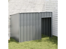 Vidaxl Casota Com Telhado Aço Galvanizado Antracite