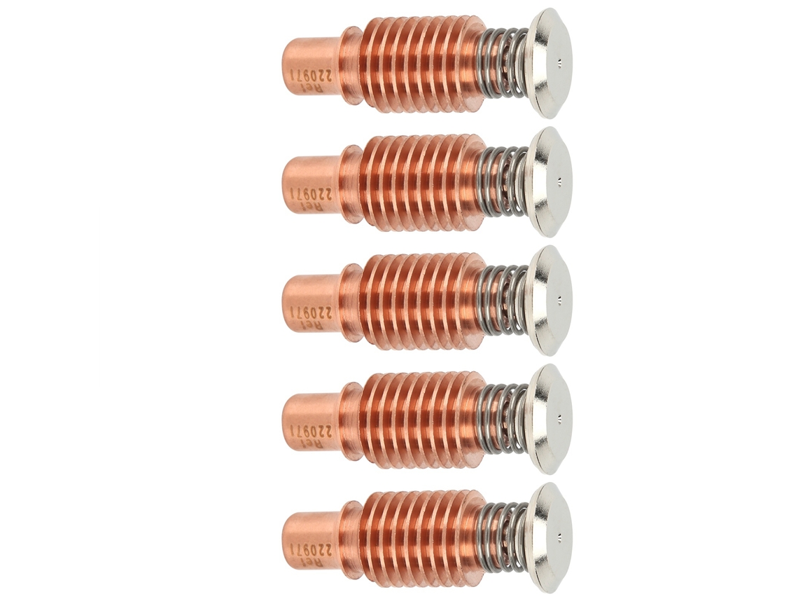 5 Peças De Eletrodo De Tocha De Plasma De Cobre Resistente A Altas Temperaturas Acessórios 220971