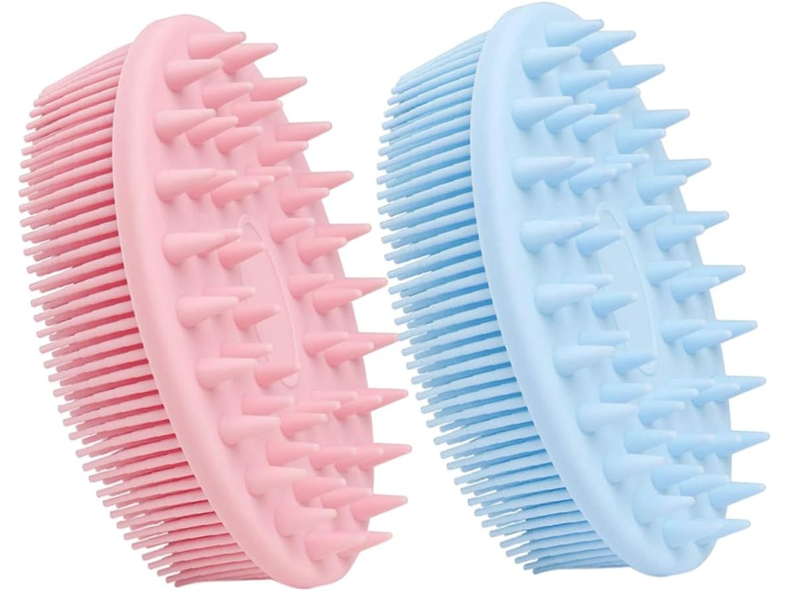 Conjunto De 2 Escovas Banho Dupla Face, Ferramenta Multifuncional Para Lavar O Corpo, O Cabelo E Remover Manchas, Ideal