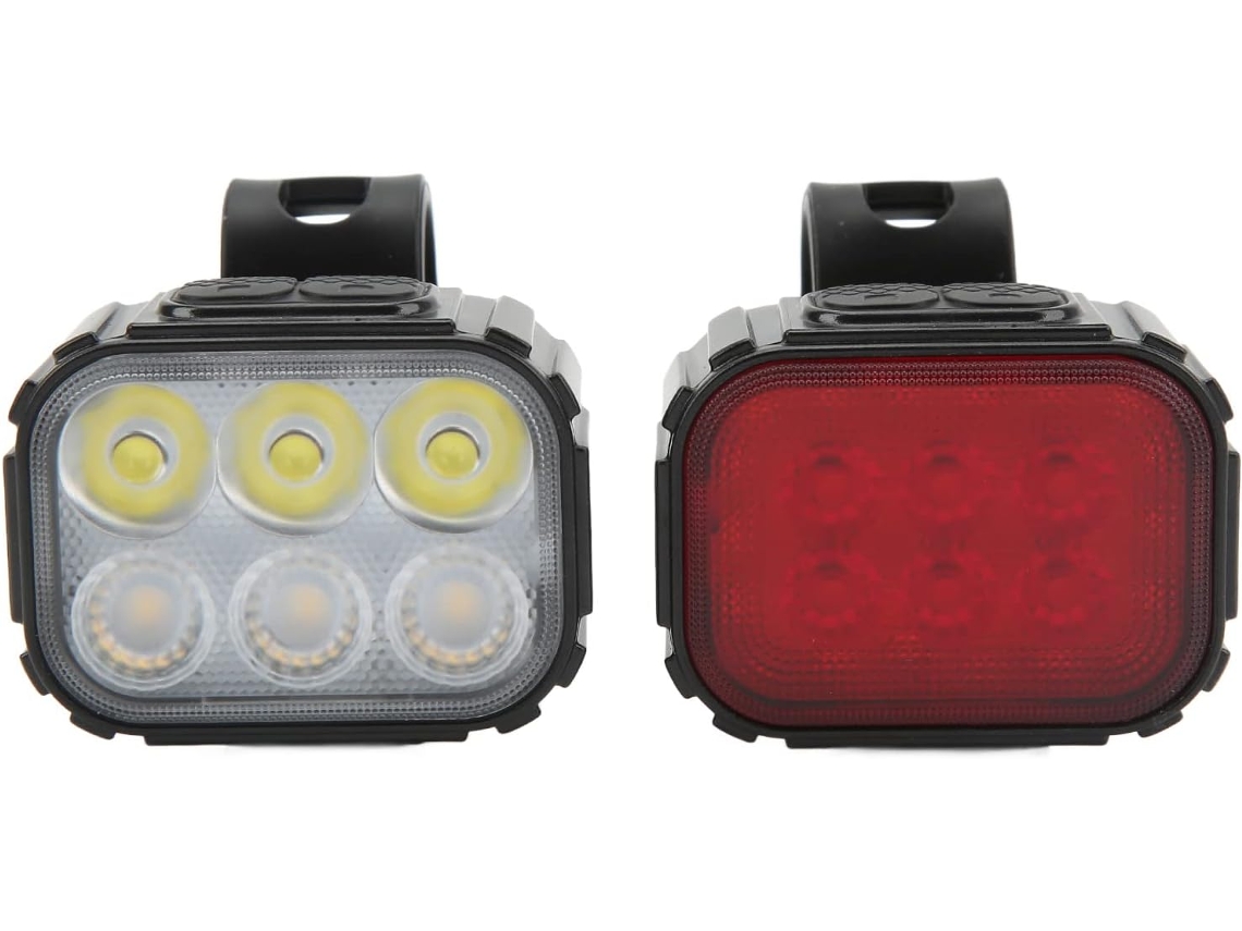 Conjunto De Luzes Para Bicicleta, Dianteiras E Traseiras
