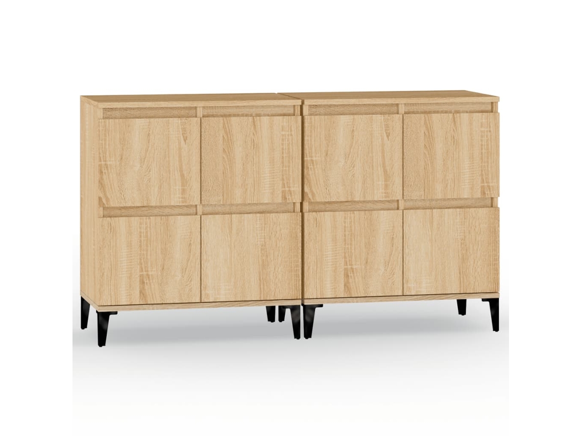 Sideboard, Sideboards Vidaxl Marrom Madeira Processada (n/a)