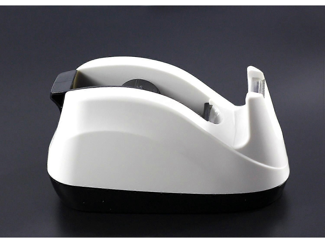Dispensador De Fita Adesiva Reforçada Mesa Com Base Pesada E Aplicação Uma Mão (branco)