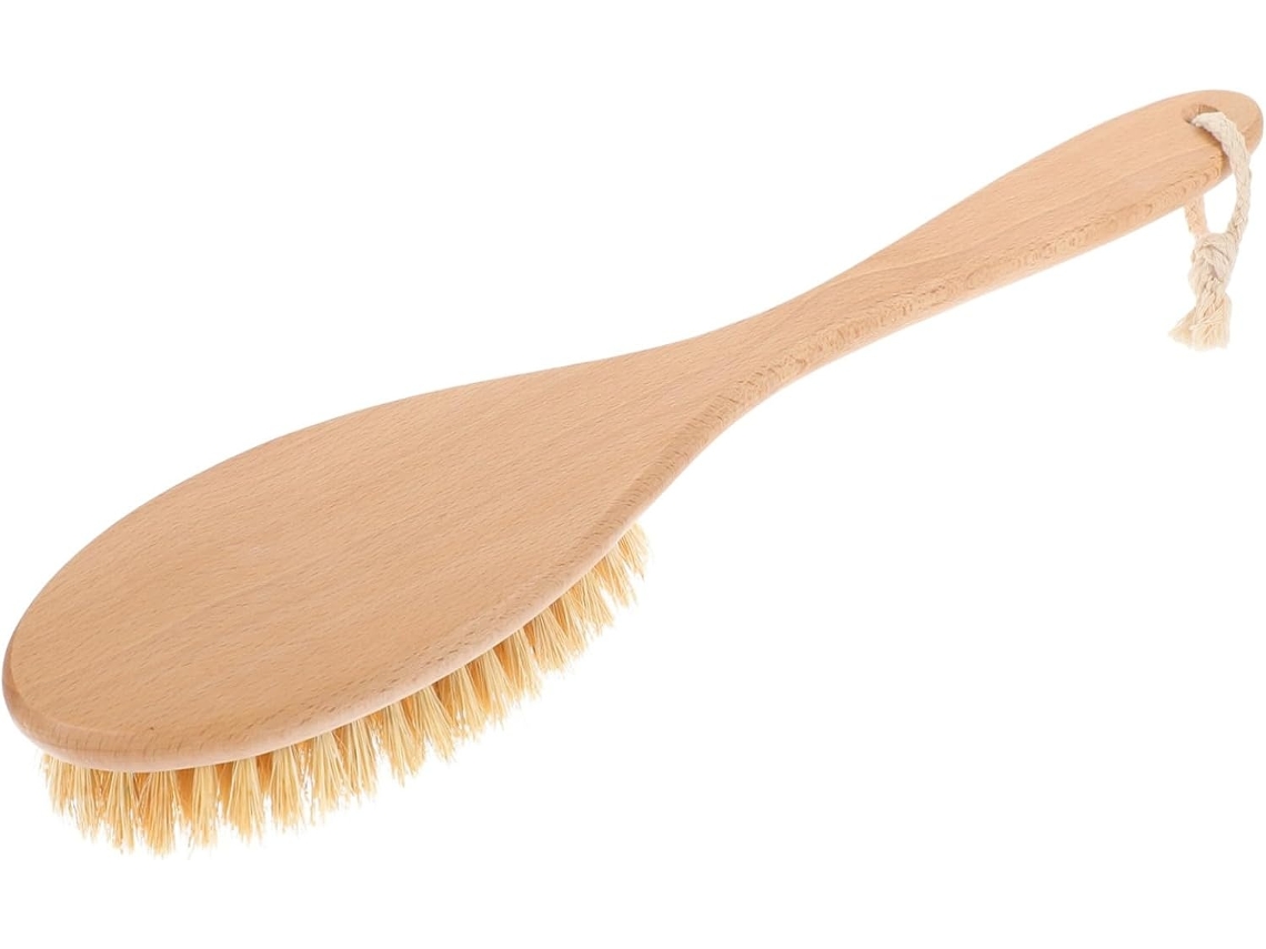 Lurelia Escova Corporal De Sisal Para Costas E Corpo, Fibra De Sisal, Cabo Longo E Massagem Suave, Uso Diário Suave