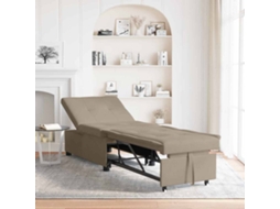 Vidaxl Sofá-cama Retrátil Cinzento-acastanhado 194 X 67 X 82 Cm