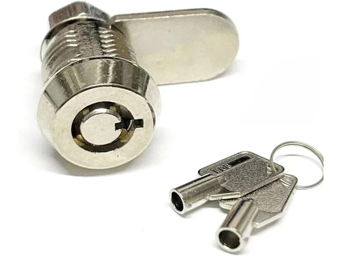 Mini Cinet Fechadura Tubular De Liga Zinco Para Caixa Postal Atm, Vitrine, Caixa De Luz, Caixa De Correio Mms124 G 1 Peça