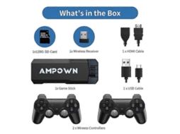 Game Stick GOKOCO X2 Plus, controle duplo, 40000 jogos, 128gb