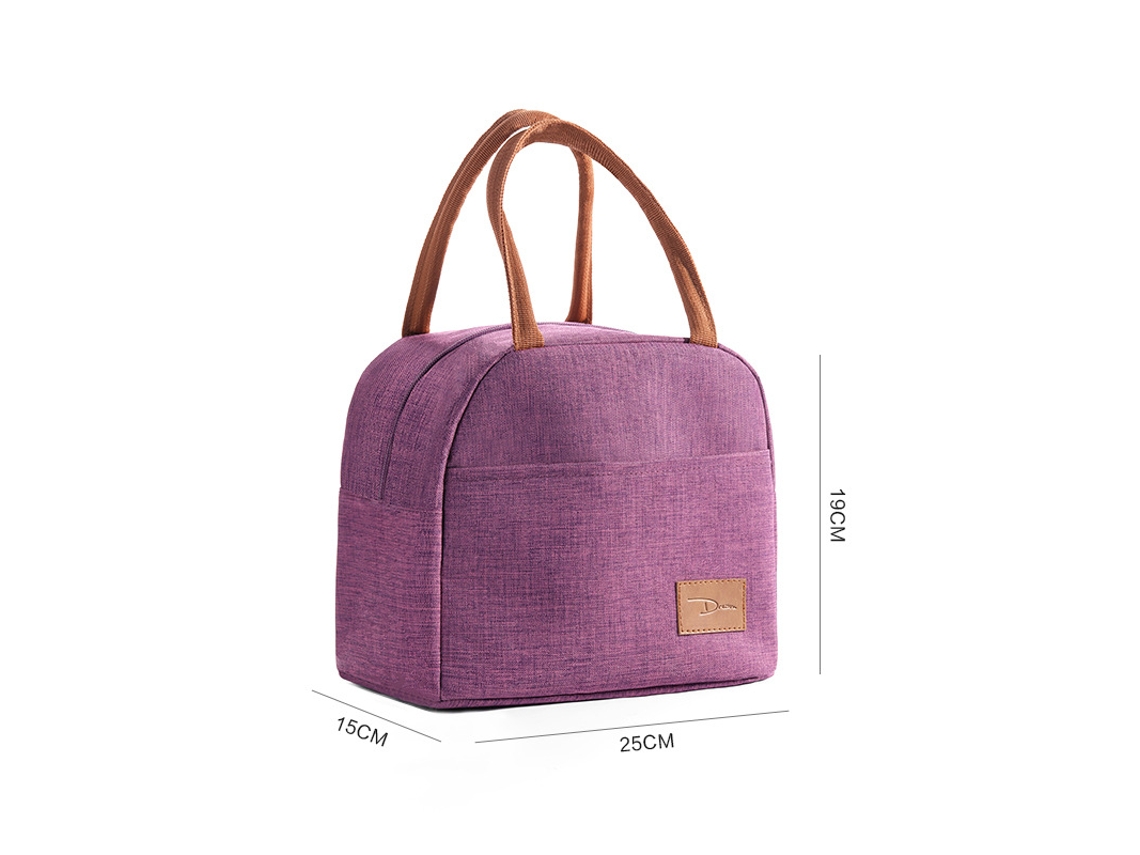 Bolsa térmica de alumínio grosso Aquaforge roxa com grande capacidade para viagens ao ar livre