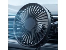Ventilador Usb Para Carro Fabater, Ventilador Portátil Com Clipe Para Saída De Ar, 3 Velocidades, Motor Silencioso Sem