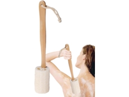 Lurelia Bucha Vegetal De Banho Para Costas E Corpo, Bucha Natural, Cabo Longo E Com Argola, Rotina Spa Prático