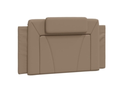 Almofada de Cabeça Cappuccino Viana de Couro Artificial MAISON EXCLUSIVE 100 cm