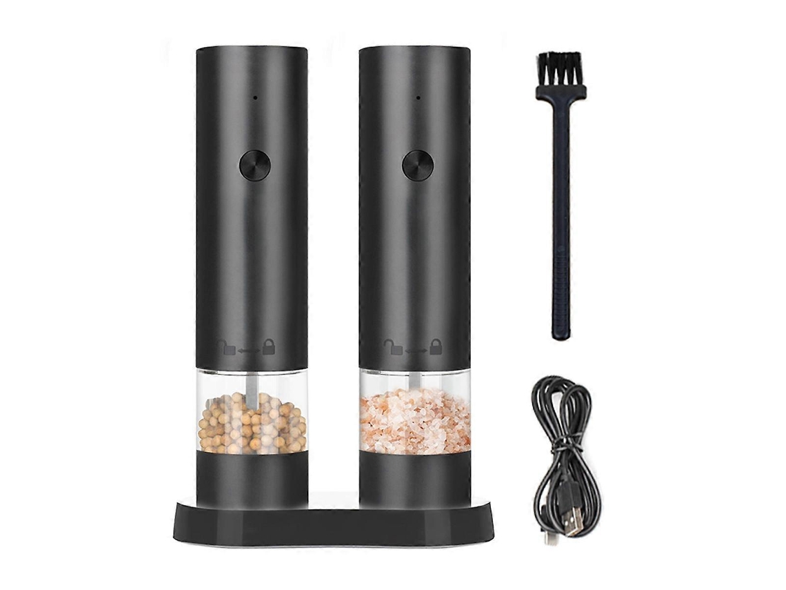 Conjunto De Moedor Elétrico De Sal E Pimenta Automático Para Cozinha Nostalgia88