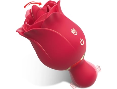 Vibrador Para Lambida De Língua Rose Com 9 Modos De Vibração, Dildo Brinquedo Sexual Para Clitóris, Mamilos E Brincadeiras Íntimas